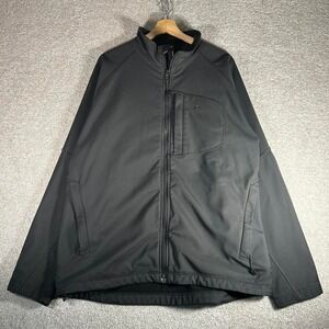 Vintage Men's Nike ACG dark grey soft shell full zip fleece lined jacket